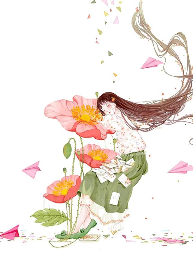 插画分享|童话少女梦 梦幻色彩明亮美好