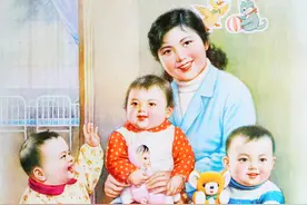 怀旧感年画：大红枣儿献亲人、公社服务到田头、妹把红旗当嫁妆图片