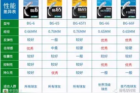 羽毛球/球线数据图（希望看结尾对大家有用）图片