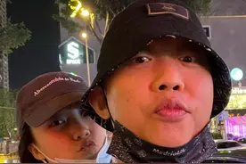 GAI和老婆王斯然的亲密合照，还有幺儿柚柚哦图片