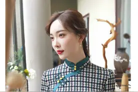 年轻长款春装新款长袖优雅气质复古旗袍图片