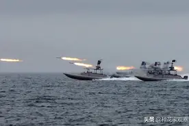 伊朗与美国硬碰硬，波斯湾海域拦截美方快艇，重机枪瞄准美军图片