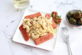 快手芝士通心粉的做法，看一眼就会，用时也很短，早餐做也来得及图片