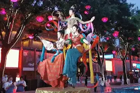 火了！继不倒翁小姐姐之后，西安大唐不夜城又来了三仙女图片