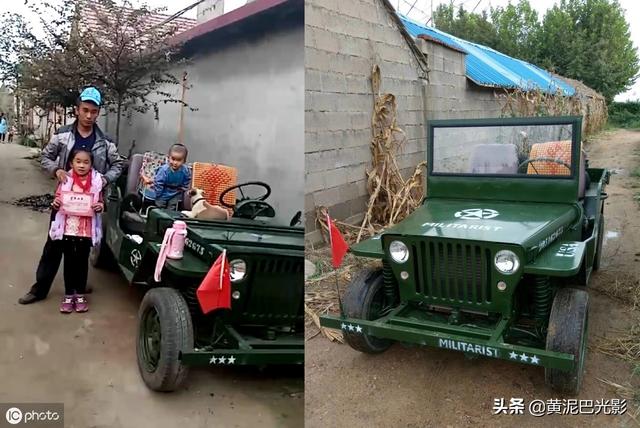 山东农村卡车司机酷爱玩车，自造1辆二战时美军吉普车，看是啥样