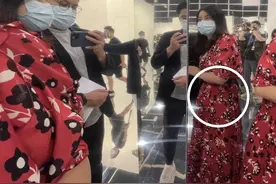 又双叒叕怀孕？郭晶晶和霍启刚甜蜜看展，肚子隆起疑似又怀孕？图片