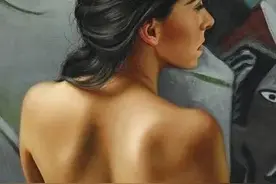 著名油画艺术家，他将前任画成“人体”，网友说：身材真好图片
