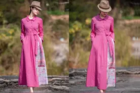 懂得放松的女人美得更久远，这8套宽松舒服的棉麻风裙子，漂亮图片