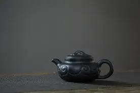 仿古如意紫砂壶 | 史金妹老师少见圆器，独特焐灰工艺，必收图片