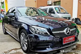 深圳奔驰C260L内饰装潢，小改一下，变化这么大图片