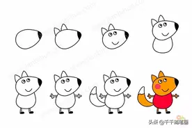 儿童简笔画：50组动物素材，简单易学，马住画起来！图片