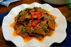 猪肝这样做，吃到嘴里嫩滑爽口，味道鲜美，特别脆嫩图片