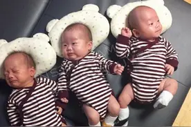 喜获三胞胎！而且还是两个哥哥一个妹妹，太圆满太幸福啦图片