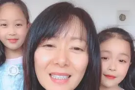 张恒晒与女儿近照，42岁仍美丽优雅，两个女儿像极妈妈图片