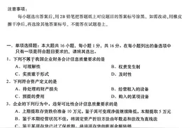 2021年10月自考《中级财务会计》真题试卷图片