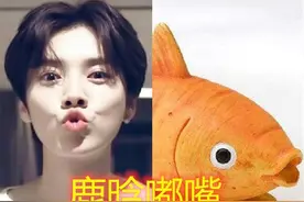 男星嘟嘴卖萌，鹿晗变金鱼，王俊凯好Q，看到千玺：怎么做到的？图片