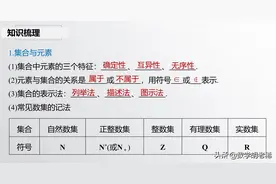2021高考数学一轮复习：集合，适合高三的学生使用图片