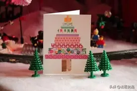 太美了！手工达人不传之秘，圣诞贺卡就要这样做，孩子肯定喜欢图片