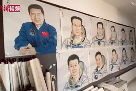 （视频）太原青年画家绘13名航天员肖像图片