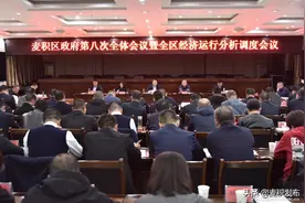 赵虎生主持召开麦积区政府第八次全体会议暨全区经济运行分析调度会议图片