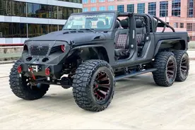 恶魔般的爆改皮卡，定制Jeep角斗士，凶猛变身V8六驱怪兽图片