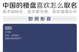 我们分析了54069个楼盘后，发现了中国楼盘取名的套路图片