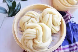 快手奶香大花卷，无添加，制作简单，蓬松宣软图片