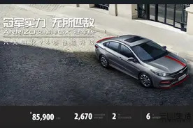 8.59万元起，艾瑞泽GX冠军版该如何选？图片