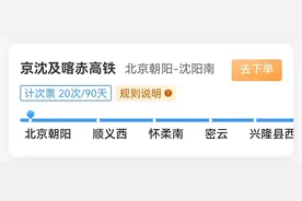 沈阳人注意！购买这些线路的火车票有变化图片