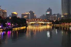 成都九眼桥夜景图片