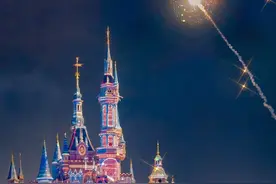 壁纸｜梦幻迪士尼烟花夜景 手机壁纸图片