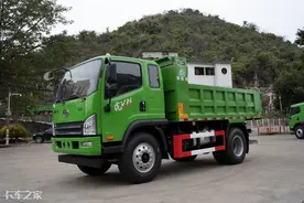 玉柴160马力，7方大货厢，乡村基建干重活就选解放虎VH图片