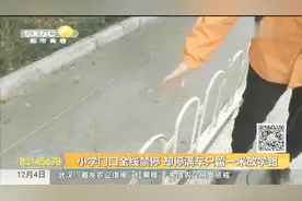 小学门口全线禁停，却停满车只留一米放学路视频封面