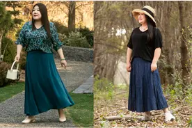 140斤中年女士，夏日怎么穿显瘦又有范？3个穿衣秘诀，藏肉又减龄图片