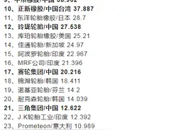 中国十大轮胎企业，山东不愧为橡胶制品大省，一省独占4席图片