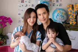 陈凯琳姐弟同框，多次被指像混血，亲妈曾解释：两人15岁突然变化图片