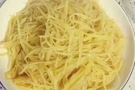 土豆丝这样炒，巨简单，巨好吃图片