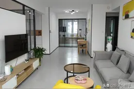 他家新房，全屋刮大白，没吊顶，局部非承重墙砸掉，美观又实用图片