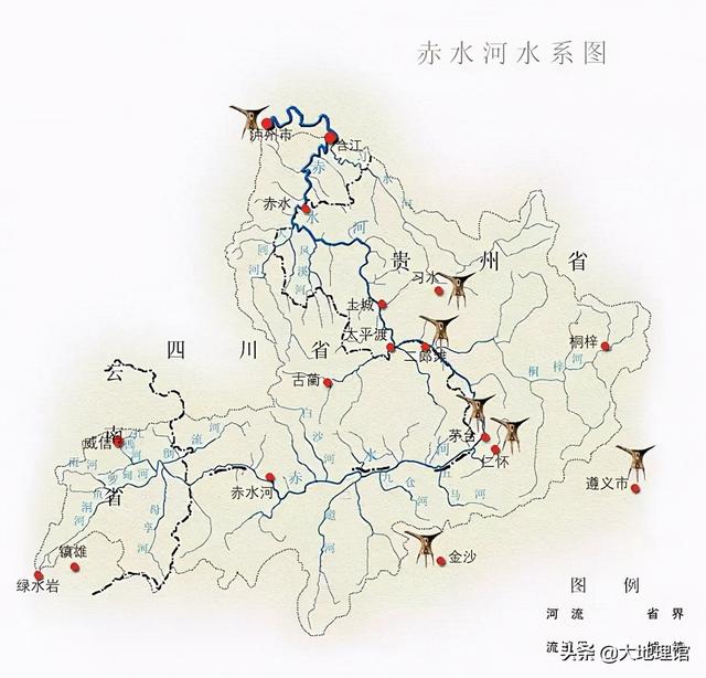 著名的五粮液也相距不远,中国最密集的名酒地图,大概就是赤水河流域