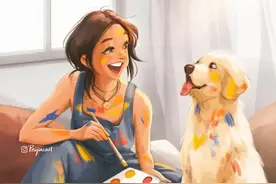 超暖心！一人一狗，把日子过成了诗图片