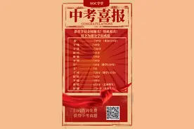 中考喜报来了！恭贺他们金榜题名图片