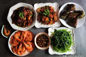 端午节的午餐，4道菜配粽子，花费120元，好吃又实惠，拒绝假精致图片