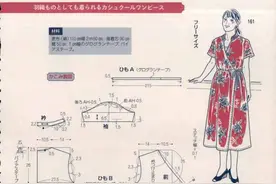 |裁剪图｜法式优雅茶歇裙简易裁剪图分享(附款式图)图片