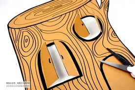 儿童画教程｜趣味创想结合综合创意《温馨的树墩之家》图片