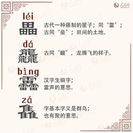 加强版“三叠字”，你会念嘛？