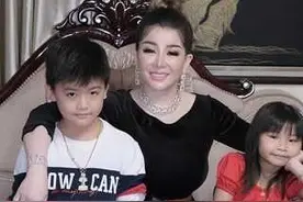 柬埔寨一网红送9岁儿子兰博基尼，网友：太壕了吧！图片