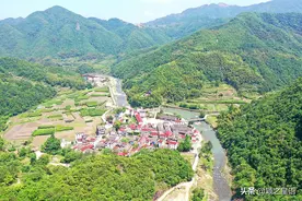 清溪水库移民区，宁波和台州五个村庄，美丽的风景线图片