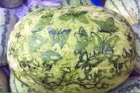 40岁卖菜大叔，在冬瓜上刻“美猴王”走红，被卖菜所耽误的画家图片