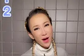 45岁李玟秀歌喉面容奇怪，双颊凹陷挂不住肉，网友：像被刀削过图片