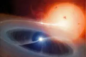 白矮星不断吞食伴星物质，增加自身质量，为啥体积反而变小呢？图片